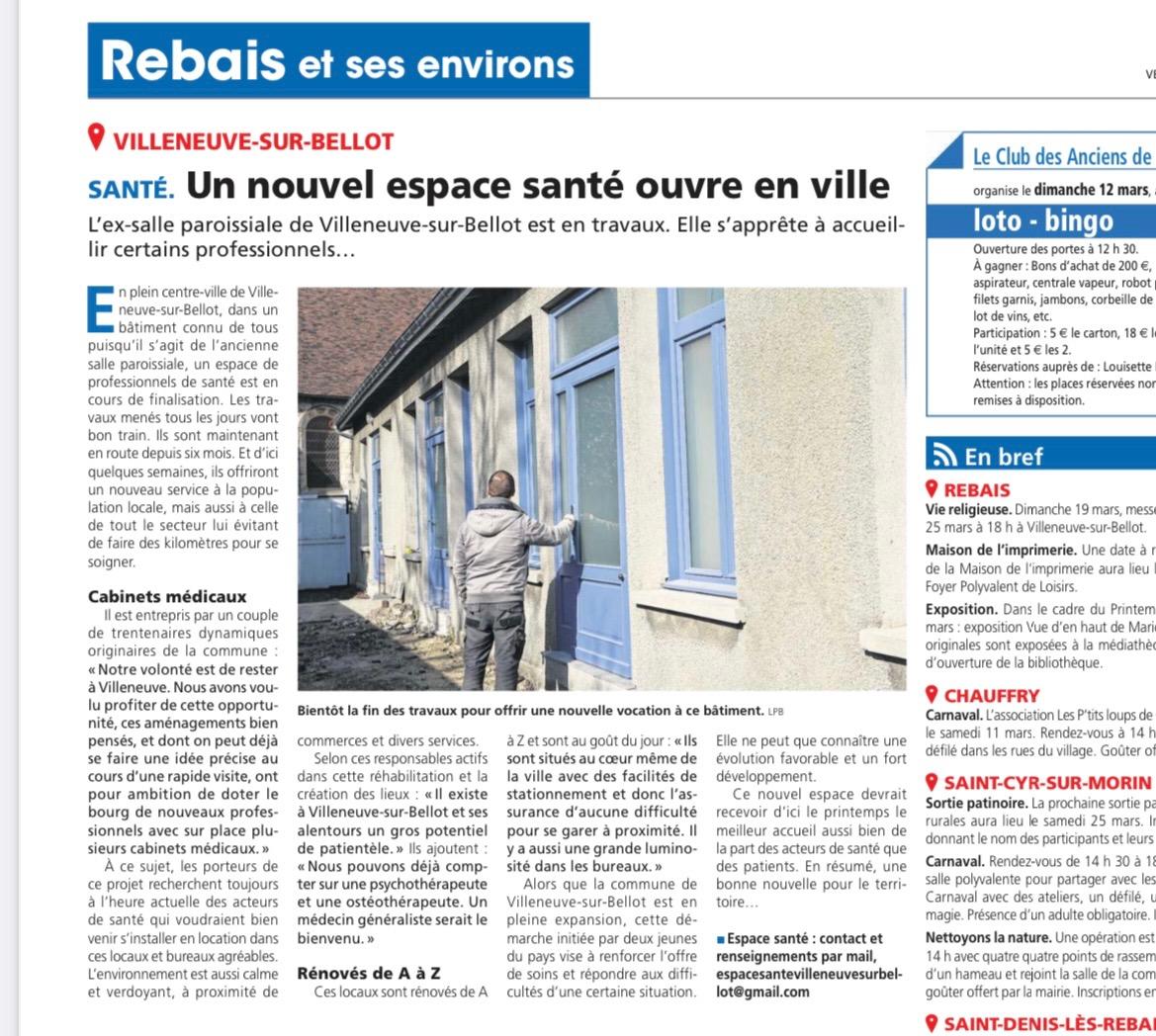Locaux refaits à neuf au centre-ville, Villeneuve-sur-Bellot — photo 1