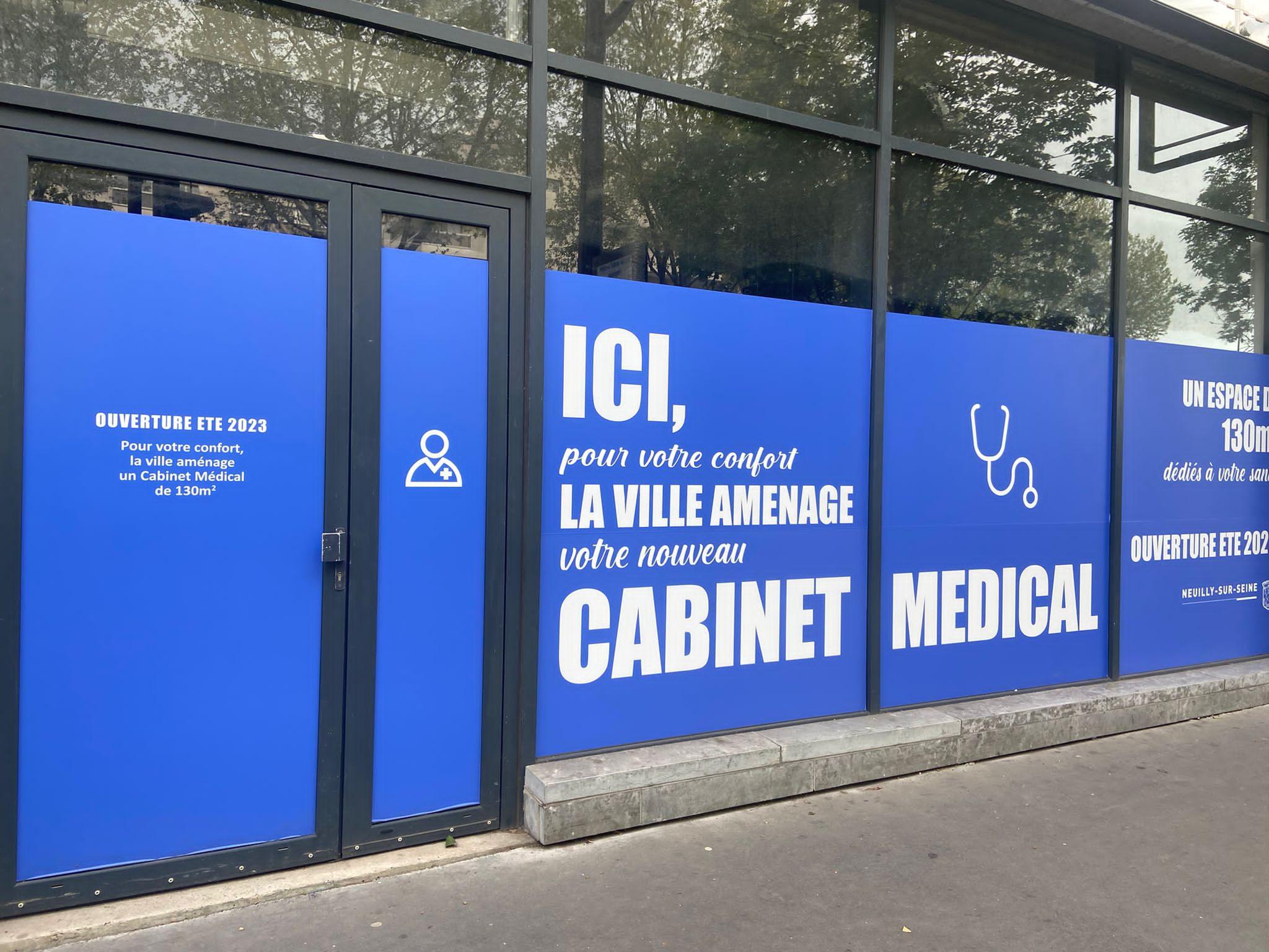 Bureau en cabinet médical moderne, Neuilly-sur-Seine — photo 1