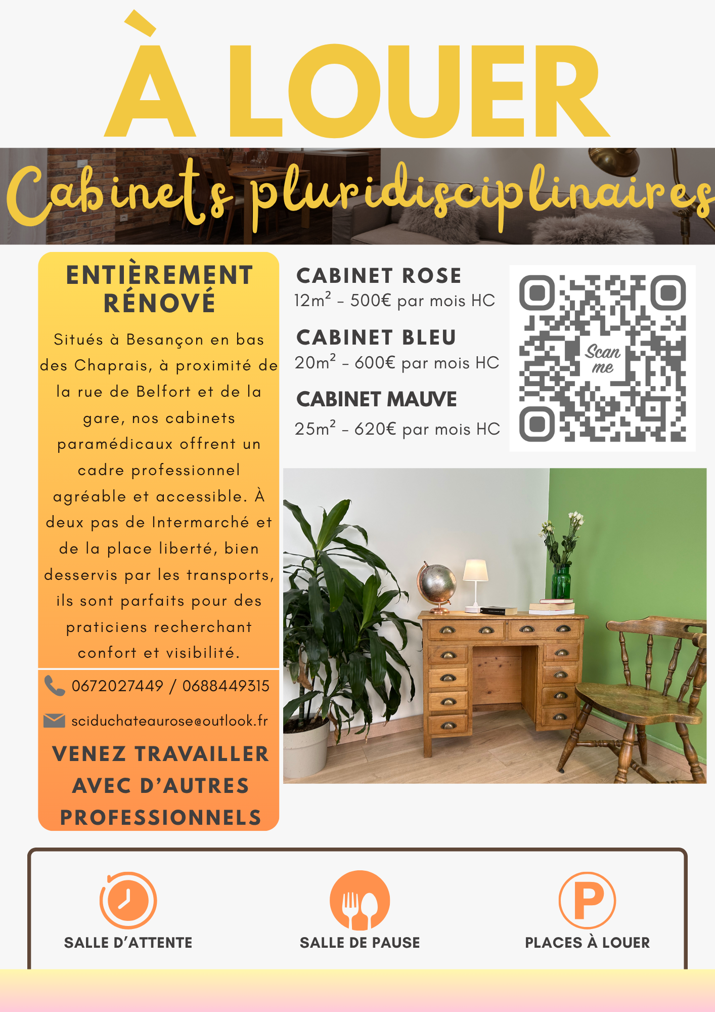 Cabinet de 20 m² à Besançon — photo 1